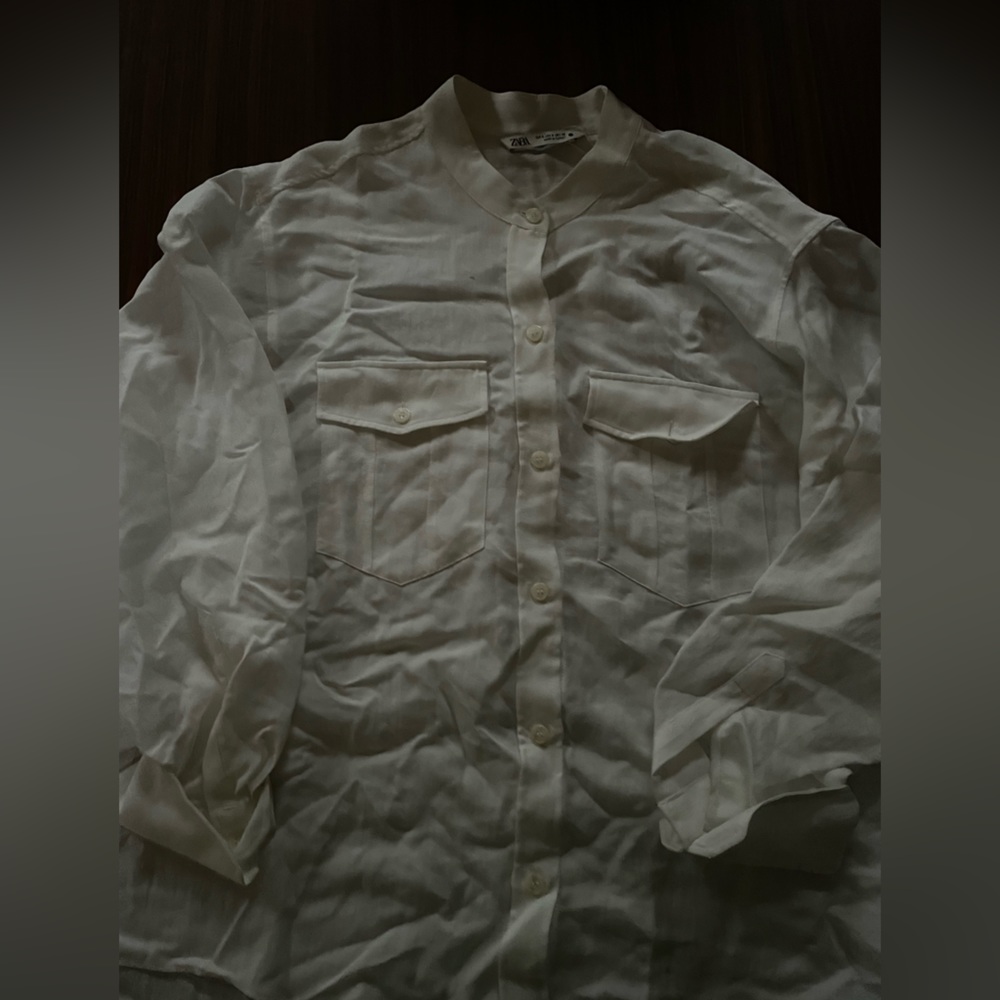 White Zara shirt